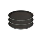 Kit 3 Peças Bandeja de Garçom Antiderrapante 45 cm Redonda Profissional Frigopro Kit 3 Peças Bandeja de Garçom Antiderrapante 45 cm Redonda Profissional Frigopro