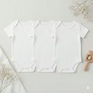 Kit 3 peças Body Bebê Manga Curta Infantil Criança Macacão Enxoval Criança Recém Nascido Rn a 1 Ano