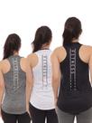 Kit 3 Peças - Camiseta Regata Feminina Dry Fit Estampada Poliester Academia Kit 3 Peças - Camiseta Regata Feminina Dry Fit Estampada Poliester Academia
