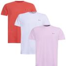 Kit 3 Peças Camisetas FMF Básicas Masculina Industrie em Algodão Premium no Estilo Bordado França Rosa Branca Lara Kit 3 Peças Camisetas FMF Básicas Masculina Industrie em Algodão Premium no Estilo Bordado França Rosa Branca Lara