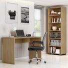 Kit 3 Peças com Cadeira para Escritório, Estante Livreiro e Escrivaninha Gávea Kit 3 Peças com Cadeira para Escritório, Estante Livreiro e Escrivaninha Gávea