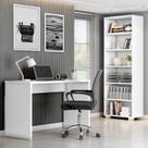 Kit 3 Peças com Cadeira para Escritório, Estante Livreiro e Escrivaninha Gávea Espresso Móveis Kit 3 Peças com Cadeira para Escritório, Estante Livreiro e Escrivaninha Gávea Espresso Móveis