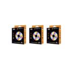 Kit 3 peças cooler fan f30 rgb 16 leds 12cm oex rgb