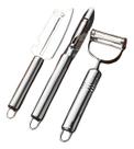 Kit 3 Peças Descascador Aço Inox Cozinha Utensílios Legumes, Frutas Escama Peixe Queijo Kit 3 Peças Descascador Aço Inox Cozinha Utensílios Legumes, Frutas Escama Peixe Queijo