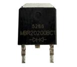 Kit 3 peças diodo schotttky duplo mbr20200 smd - mbr 20200 bct to-263