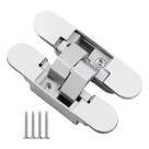 Kit 3 Peças Dobradiça Invisível Oculta 110mm 40kg Ajustável