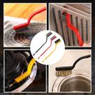 Kit 3 Peças Escova Limpeza Ferro Bronze Nilon Cozinha Polimento Removendo Ferrugem Detalhe Metal