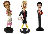 Kit 3 Peças Girafales Florinda E Kiko Turma Do Chaves 20cm