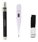 Kit 3 Peças Lanterna Bioland Termometro Axilar Digital G-Tech Garrote Elástico PAMED
