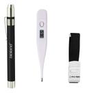 Kit 3 Peças Lanterna + Termometro Axilar Digital + Garrote Elástico