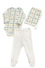 Kit 3 Peças Mimoso Baby Body Calça e Toalha de Boca Kit 3 Peças Mimoso Baby Body Calça e Toalha de Boca
