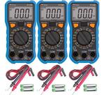 Kit 3 Peças Multimetro Digital Minipa Et-1100b Profissional