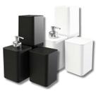 Kit 3 Peças Para Banheiro Com Dispenser Sabonete Porta Escova e Porta Algodão Smile Plástico Stolf