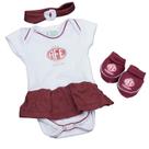 Kit 3 Peças para Menina da Ferroviária Torcida Baby - 033B
