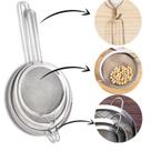 Kit 3 Peças Peneira Coador Aço Inox Para Cozinha 3 Tamanhos P M G 8/10/12 cm