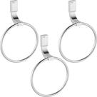 Kit 3 Peças Porta Toalhas Docol Top Argola Cromado 00534106