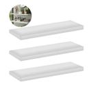 Kit 3 Peças Prateleira Mdf Branca Suporte Invisível 15X30