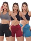 Kit 3 Peças - Shorts Legging Feminino Cirre 3D Academia Fitness