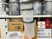Kit 3 Peças Tupperware Toque +1 Touch Fresh com Tampa Preta