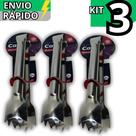 Kit 3 Pegador de Carne em Inox Pegador Gelo Frutas Sobremesas Salada Buffet Restaurante Churrascaria Kit 3 Pegador de Carne em Inox Pegador Gelo Frutas Sobremesas Salada Buffet Restaurante Churrascaria