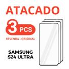 Kit 3 Película Vidro De Temperado 3D Samsung S24 Ultra + NF