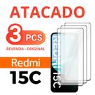 Kit 3 Películas De Vidro 3D Para Redmi 15C - Película Vidro Temperado Premium