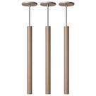Kit 3 Pendente Luminária Tubo Fendi 50 Cm