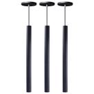 Kit 3 Pendente Luminária Tubo Preto 50 Cm