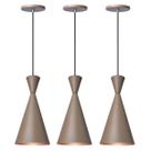 Kit 3 Pendente Lustre Luminária Canadá Fendi