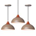 Kit 3 Pendente Lustre Luminária Elegance Fendi