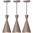 Kit 3 Pendente Lustre Luminária Londres Fendi