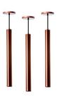 Kit 3 Pendente Tubo Cilindro Alumínio 30cm