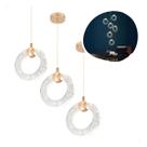 Kit 3 Pendentes Arco Crista Bolha Led Moderno Luxo Nitrolux