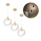 Kit 3 Pendentes Arco Crista Bolha Led Moderno Luxo Nitrolux