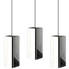 Kit 3 Pendentes Industrial Inox Quadrado Moderno U.ELG