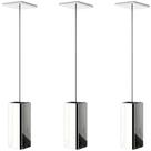 Kit 3 Pendentes Luminária Quadrado Industrial Inox F.ELG