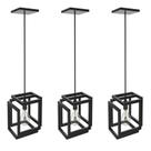 Kit 3 Pendentes Luminárias Infinity Industrial Preto