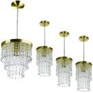 Kit 3 Pendentes Spark + Pendente Manucrillic Dourado