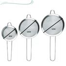 Kit 3 Peneira em Aço Inox - Utensílio Premium!