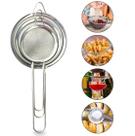 Kit 3 Peneiras Inox 8cm 10cm 12cm Cozinha Coador Resistente Multiuso