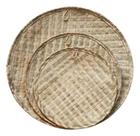 Kit 3 Peneiras Palha Natural Decoração Parede 32cm 38cm 50cm Artesanal Boho Rustico Envio Imediato Festa Junina Decoraçã