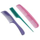 Kit 3 Pentes De Cabelo Fino Pentear Desembaraçar Barbeiro Pintura Kit 3 Pentes De Cabelo Fino Pentear Desembaraçar Barbeiro Pintura