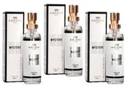 Kit 3 Perfume Mystere Feminino Amakha Paris 15ml Bolsa Bolso