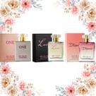 Kit 3 Perfumes Femininos One, Love e Diamond 100ml Sea Blue