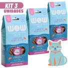 Kit 3 Petisco Gourmet Gato 100% Natural Peixe com Catnip 30g