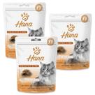 Kit 3 Petisco Hana Bola de Pelos Gato Petisco Adulto 60g