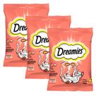Kit 3 Petiscos para Gatos Dreamies Adultos Sabor Salmão Irresistível 40g