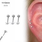 Kit 3 Piercings Orelha Titânio G23 Push Pin Ponto De Luz Cor:Dourado - BorealTamanho:6mm (P) Kit 3 Piercings Orelha Titânio G23 Push Pin Ponto De Luz Cor:Dourado - BorealTamanho:6mm (P)