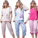 KIT 3 Pijama Pescador Vekyo Bermuda e Blusa Curta Roupa de Dormir Linha Noite Inverno