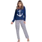 Kit 3 Pijamas Feminino Longo Vekyo Modas Âncora Conjunto Frio Inverno Calça Malha Roupa de Dormir Kit 3 Pijamas Feminino Longo Vekyo Modas Âncora Conjunto Frio Inverno Calça Malha Roupa de Dormir